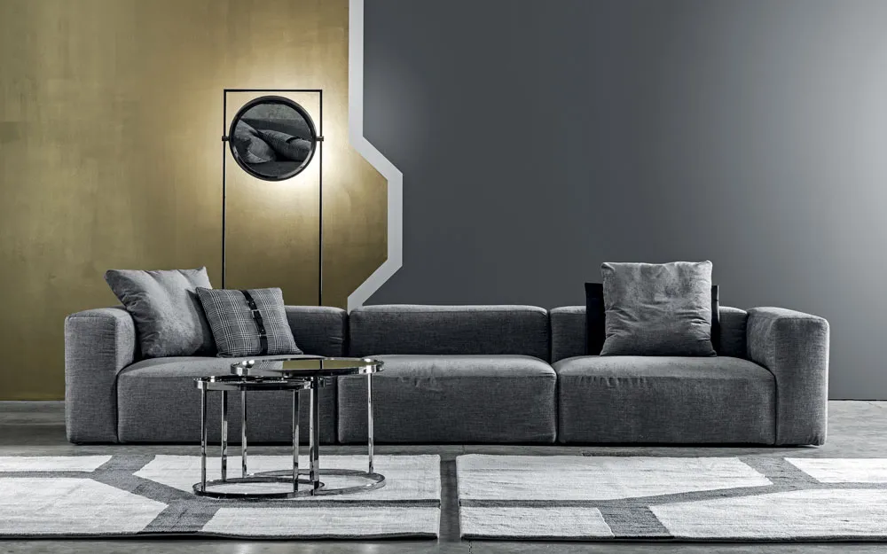 An Italian sofa in a residential interior