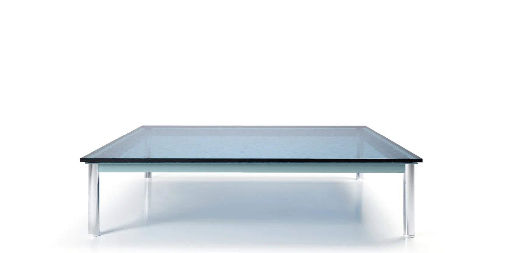 Cassina 10 Table en tube basse, Grand Modèle