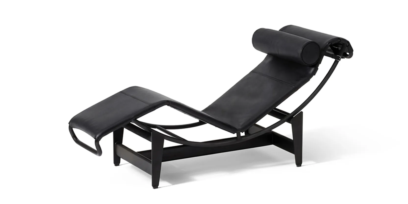 Cassina 4 Chaise longue à réglage continu — Saddle Leather