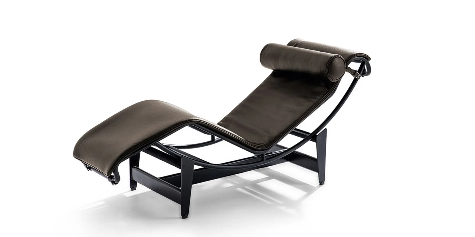Cassina 4 Chaise longue à réglage continu, Noire, Durable