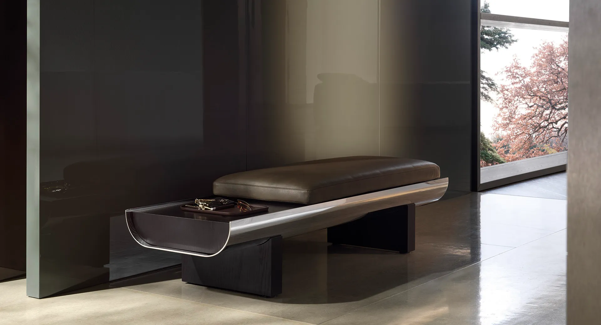 Minotti Pilotis Bench