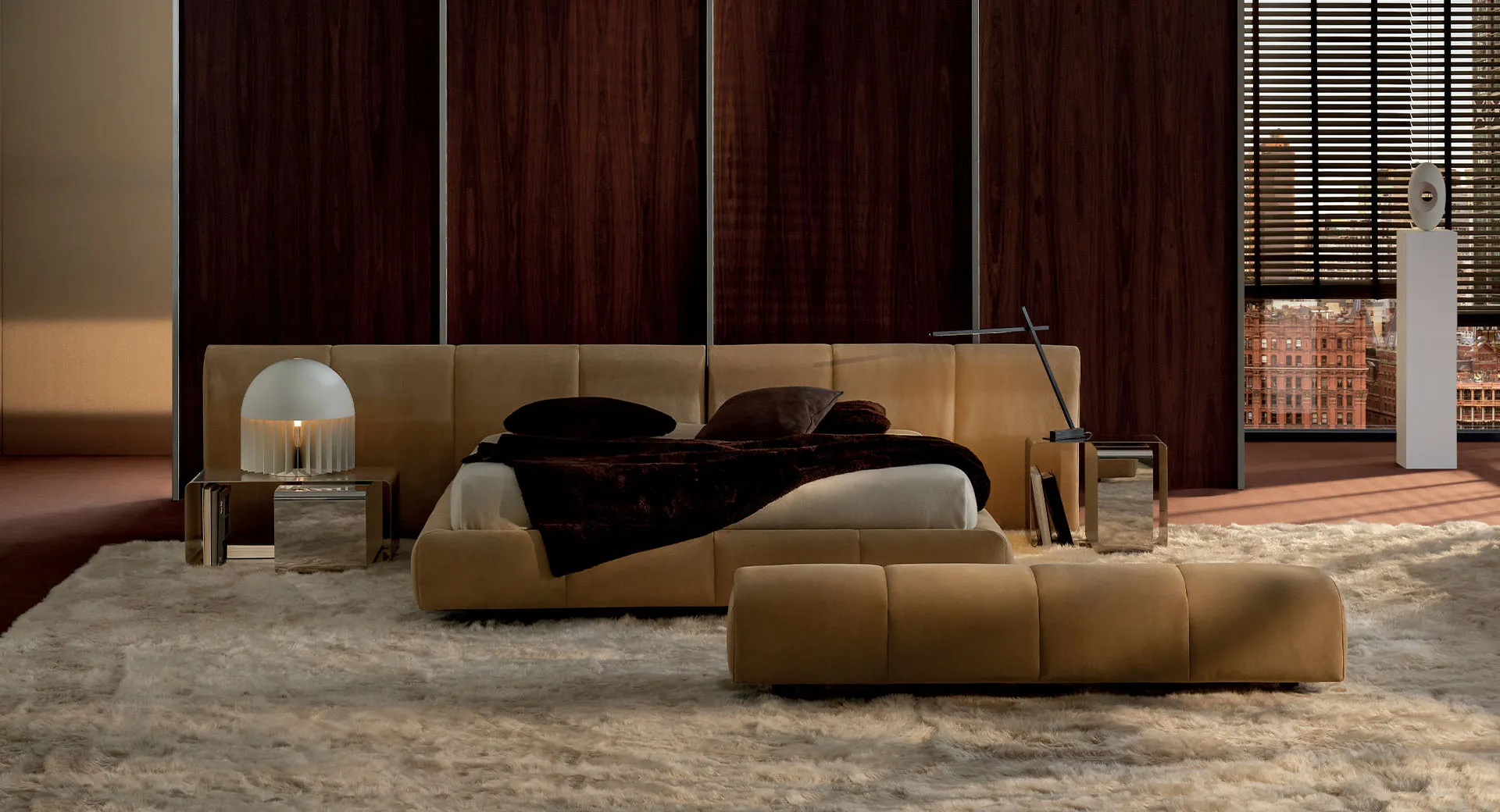 Minotti Ruffle Bed