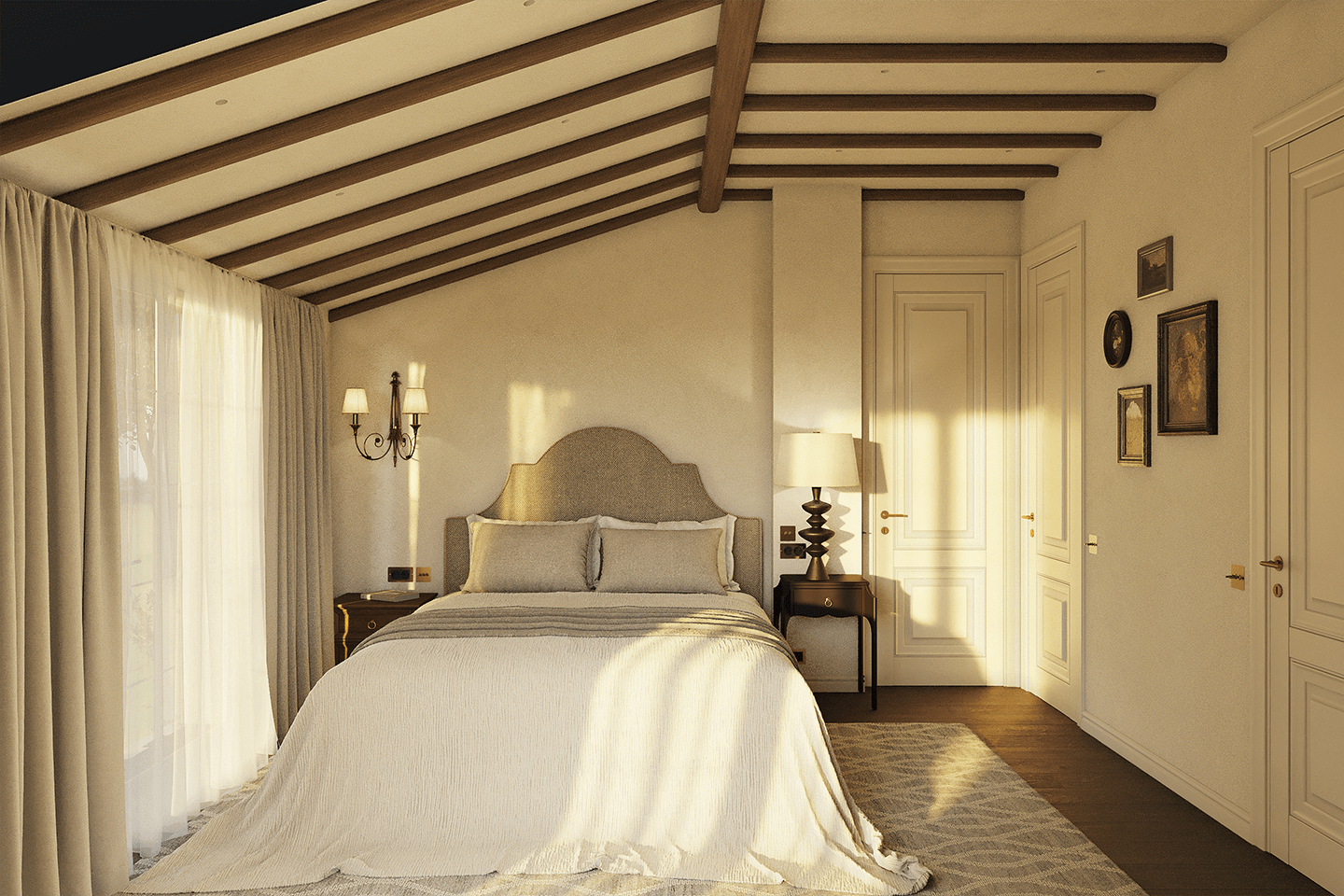 Master bedroom, Casa Quiete