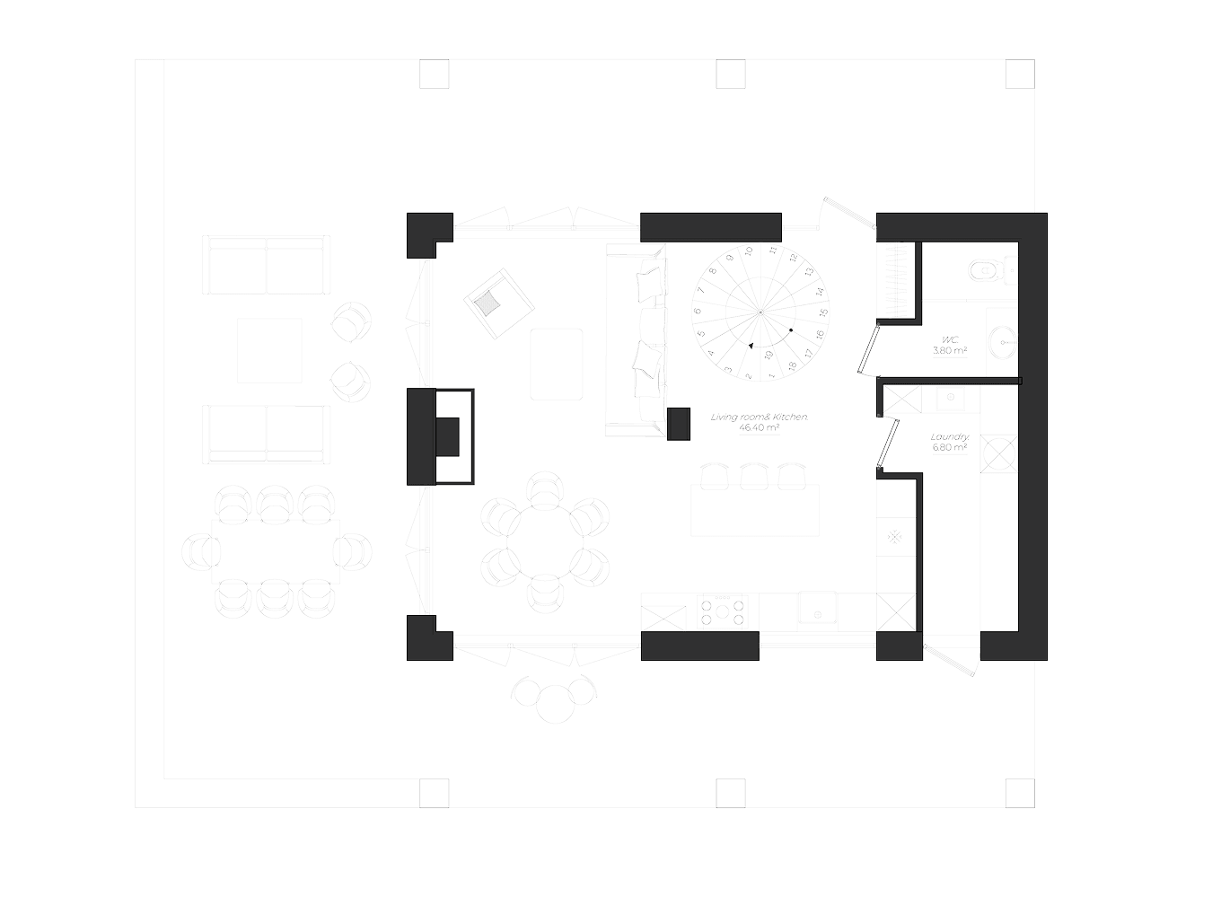 Casa Quiete floor plan
